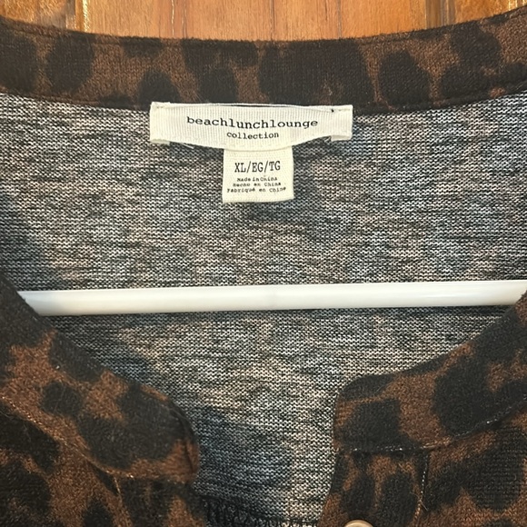 BEACH LUNCH LOUNGE Tommy Leopard Henley Shirt - Picture 3 of 8